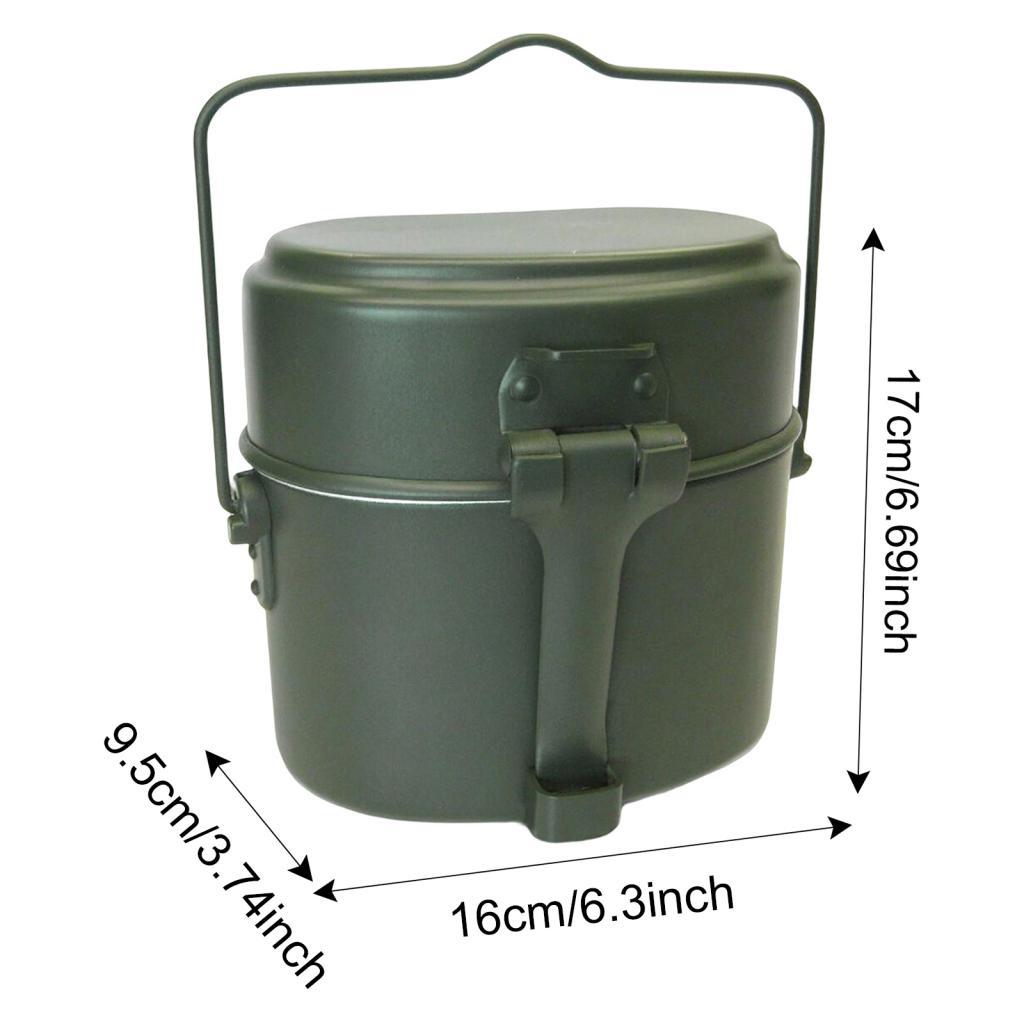 Camping Mess Tin Kit Thick Alu - đánh giá và giá Camping Cooking Box Set